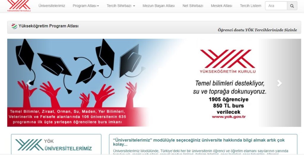 YÖK Atlas Tercih Robotu